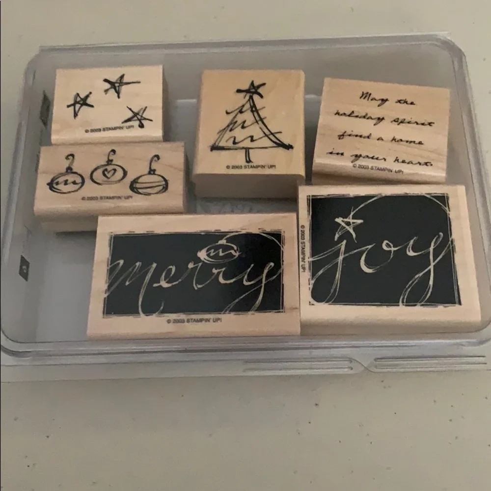 🎭 3/$25 - Stampin Up! Holiday Spirit stamp set